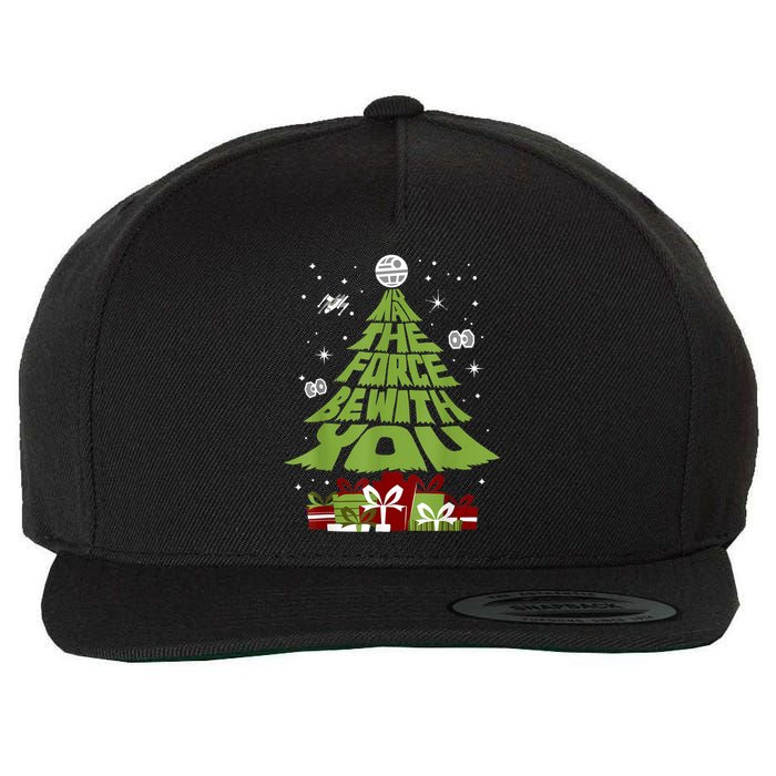May The Forth Be With You Christmas Tree Wool Snapback Cap