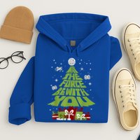 May The Forth Be With You Christmas Tree Hoodie