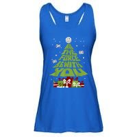 May The Forth Be With You Christmas Tree Ladies Essential Flowy Tank