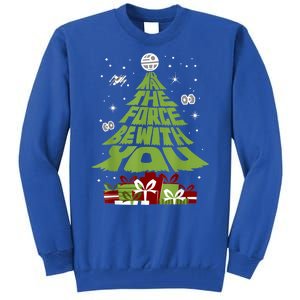 May The Forth Be With You Christmas Tree Tall Sweatshirt