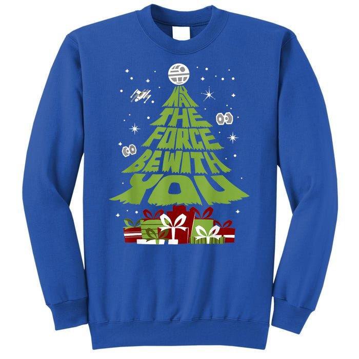 May The Forth Be With You Christmas Tree Tall Sweatshirt