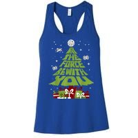 May The Forth Be With You Christmas Tree Women's Racerback Tank