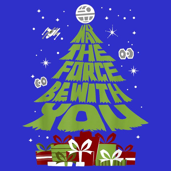 May The Forth Be With You Christmas Tree Baby Bodysuit
