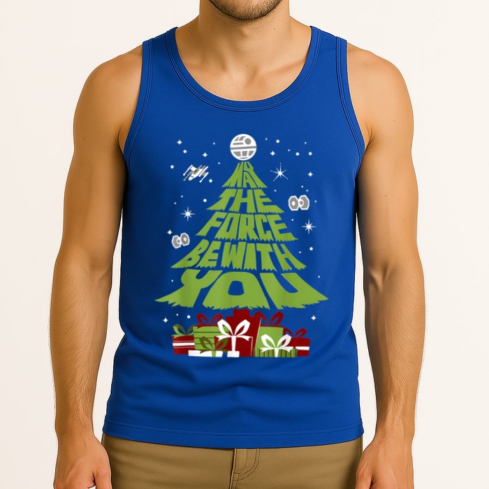 May The Forth Be With You Christmas Tree Tank Top