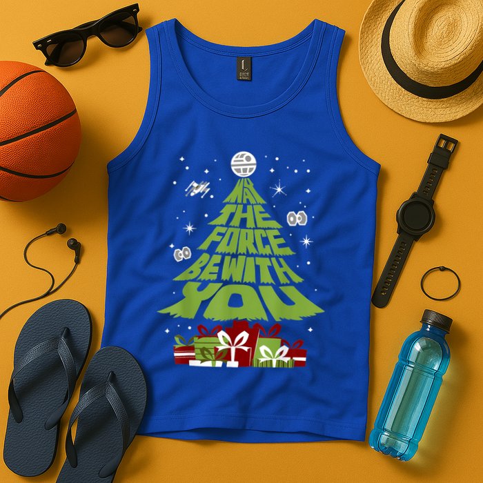May The Forth Be With You Christmas Tree Tank Top