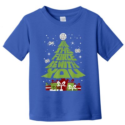 May The Forth Be With You Christmas Tree Toddler T-Shirt