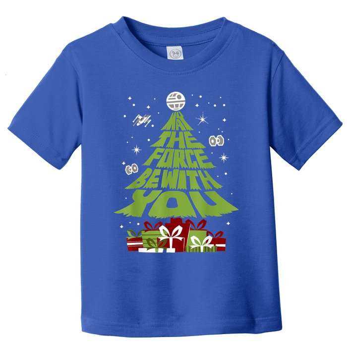 May The Forth Be With You Christmas Tree Toddler T-Shirt