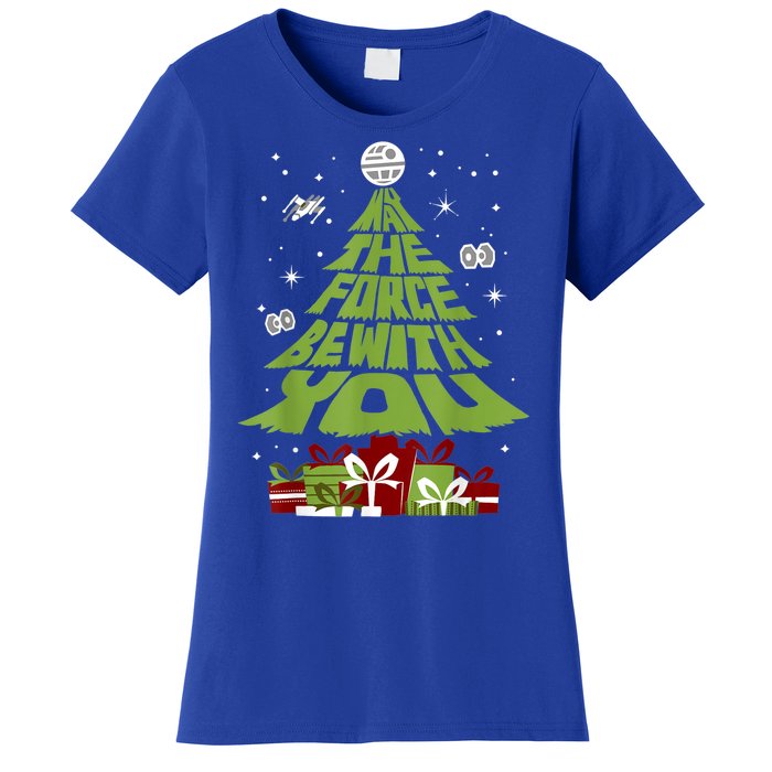 May The Forth Be With You Christmas Tree Women's T-Shirt