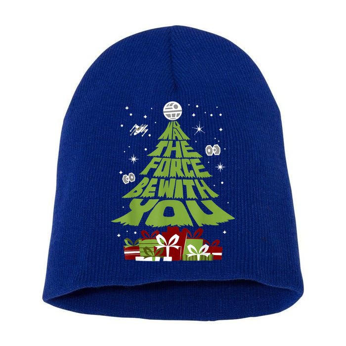 May The Forth Be With You Christmas Tree Short Acrylic Beanie