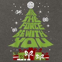 May The Forth Be With You Christmas Tree Cotton Canvas Backpack