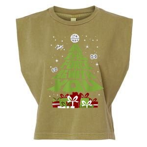 May The Forth Be With You Christmas Tree Garment-Dyed Women's Muscle Tee