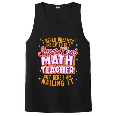 Math Teacher Funny Math Tee Math Lover PosiCharge Competitor Tank