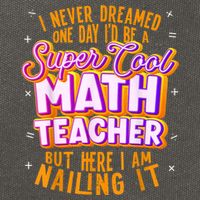 Math Teacher Funny Math Tee Math Lover Cotton Canvas Backpack