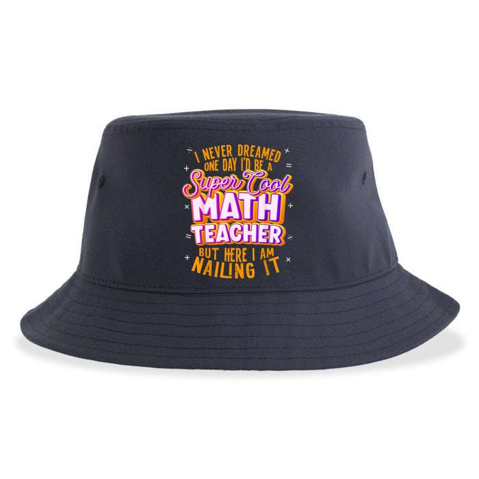 Math Teacher Funny Math Tee Math Lover Sustainable Bucket Hat