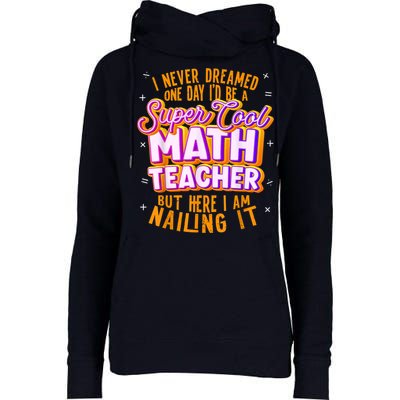 Math Teacher Funny Math Tee Math Lover Womens Funnel Neck Pullover Hood