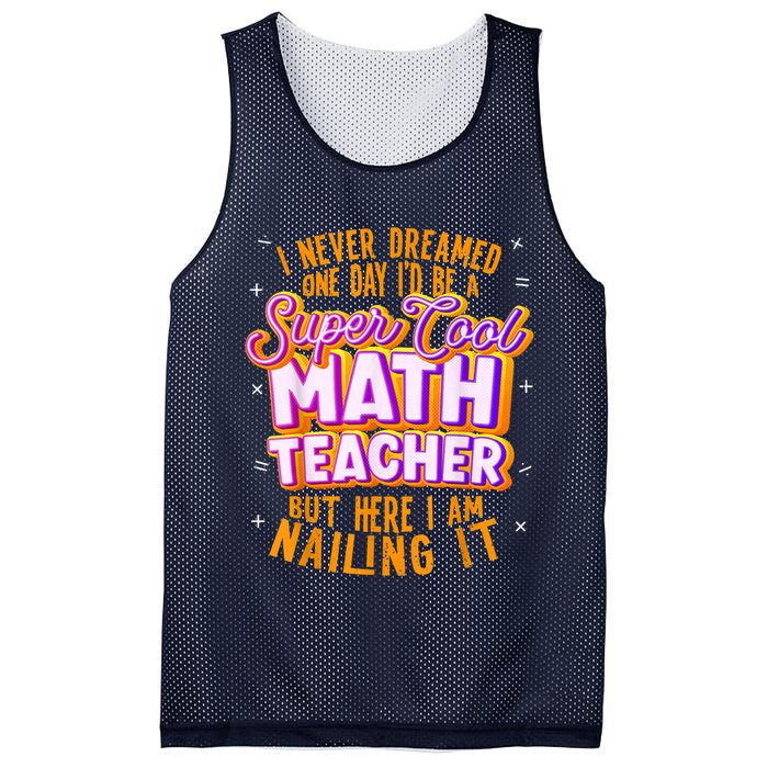 Math Teacher Funny Math Tee Math Lover Mesh Reversible Basketball Jersey Tank