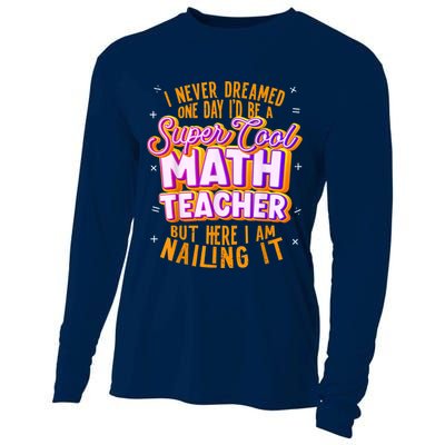 Math Teacher Funny Math Tee Math Lover Cooling Performance Long Sleeve Crew