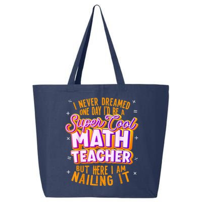 Math Teacher Funny Math Tee Math Lover 25L Jumbo Tote