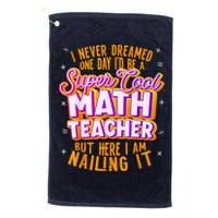 Math Teacher Funny Math Tee Math Lover Golf Towel