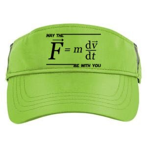 May The (F=m*dv/dt) Be With You Funny Gift For Physics Science Adult Drive Performance Visor