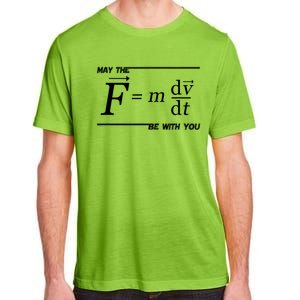 May The (F=m*dv/dt) Be With You Funny Gift For Physics Science Adult ChromaSoft Performance T-Shirt