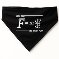 May The (F=m*dv/dt) Be With You Funny Gift For Physics Science USA-Made Doggie Bandana