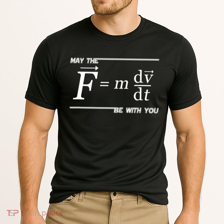 May The (F=m*dv/dt) Be With You Funny Gift For Physics Science Performance Shirt