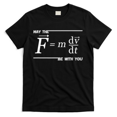May The (F=m*dv/dt) Be With You Funny Gift For Physics Science T-Shirt