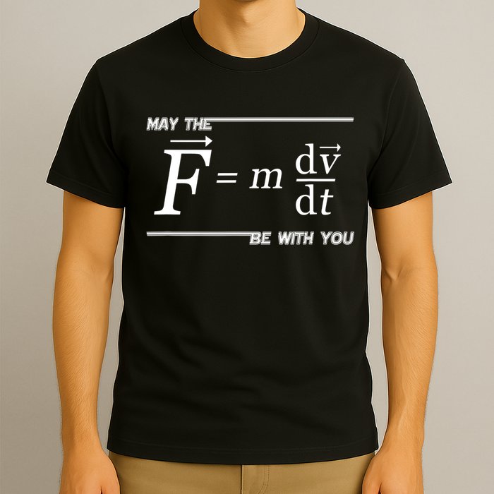May The (F=m*dv/dt) Be With You Funny Gift For Physics Science T-Shirt