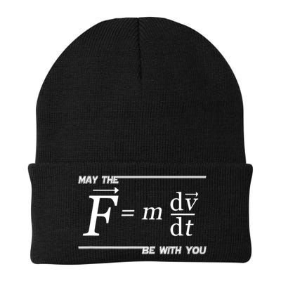 May The (F=m*dv/dt) Be With You Funny Gift For Physics Science Beanie