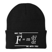 May The (F=m*dv/dt) Be With You Funny Gift For Physics Science Beanie