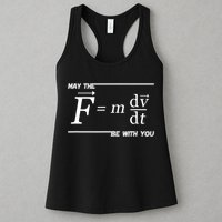 May The (F=m*dv/dt) Be With You Funny Gift For Physics Science Womens Tank Top