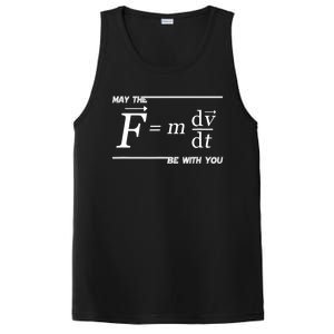 May The (F=m*dv/dt) Be With You Funny Gift For Physics Science PosiCharge Competitor Tank