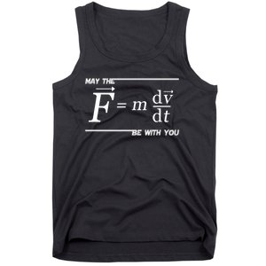 May The (F=m*dv/dt) Be With You Funny Gift For Physics Science Tank Top