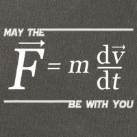 May The (F=m*dv/dt) Be With You Funny Gift For Physics Science Cotton Canvas Backpack