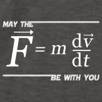 May The (F=m*dv/dt) Be With You Funny Gift For Physics Science Vector Backpack