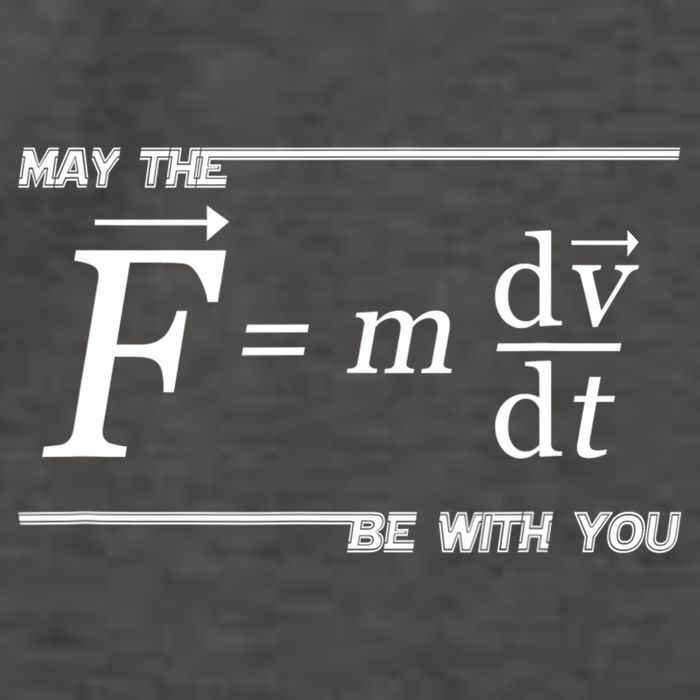 May The (F=m*dv/dt) Be With You Funny Gift For Physics Science Vector Backpack