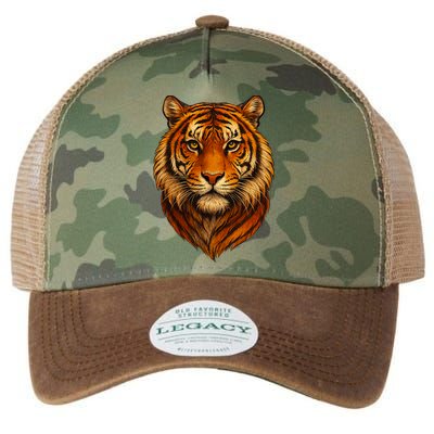 Majestic Tiger Face – Hyper Detailed Wild Animal Art Legacy Tie Dye Trucker Hat