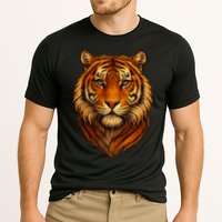 Majestic Tiger Face – Hyper Detailed Wild Animal Art Cooling Performance Crew T-Shirt