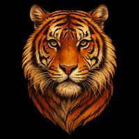 Majestic Tiger Face – Hyper Detailed Wild Animal Art Cooling Performance Crew T-Shirt