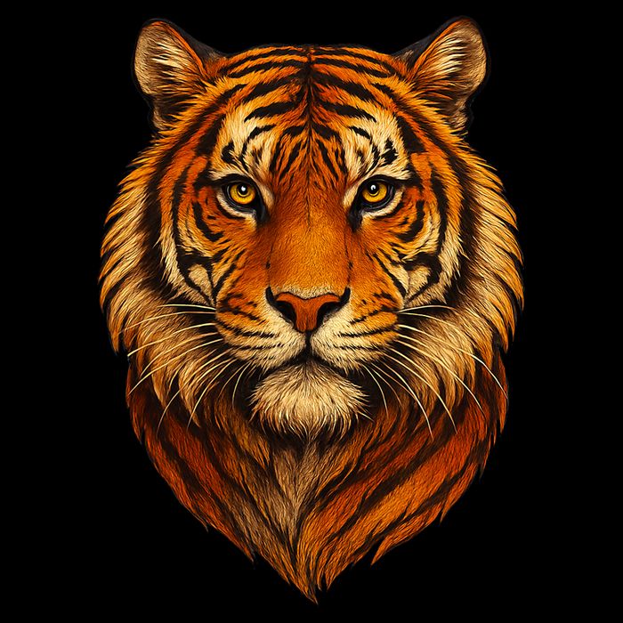 Majestic Tiger Face – Hyper Detailed Wild Animal Art Cooling Performance Crew T-Shirt