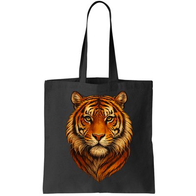 Majestic Tiger Face – Hyper Detailed Wild Animal Art Bag