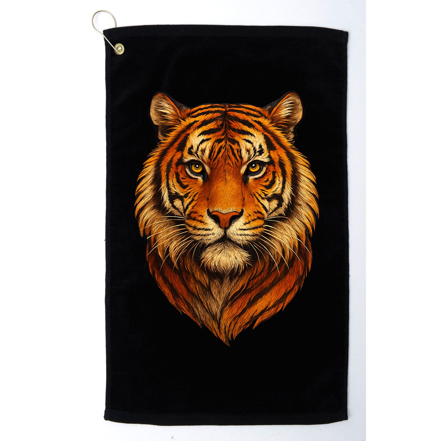 Majestic Tiger Face – Hyper Detailed Wild Animal Art Golf Towel