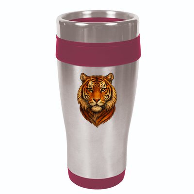 Majestic Tiger Face – Hyper Detailed Wild Animal Art 16oz Travel Tumbler