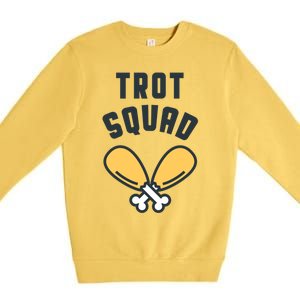 Matching Thanksgiving Funny Turkey Trot Squad Costume Gift Premium Crewneck Sweatshirt