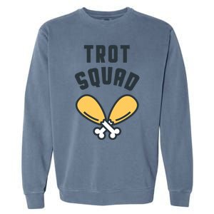 Matching Thanksgiving Funny Turkey Trot Squad Costume Gift Garment-Dyed Sweatshirt