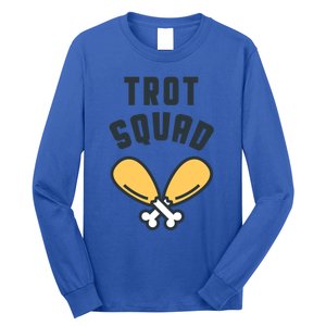 Matching Thanksgiving Funny Turkey Trot Squad Costume Gift Long Sleeve Shirt