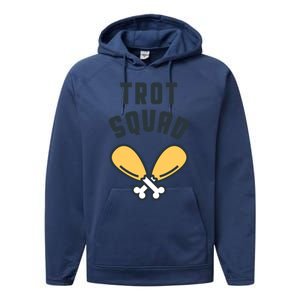 Matching Thanksgiving Funny Turkey Trot Squad Costume Gift Performance Fleece Hoodie