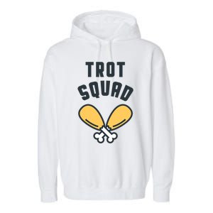 Matching Thanksgiving Funny Turkey Trot Squad Costume Gift Garment-Dyed Fleece Hoodie