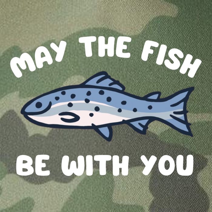 MAY THE FISH BE WITH YOU FUNNY MAY THE FISH BE WITH YOU Legacy Tie Dye Trucker Hat